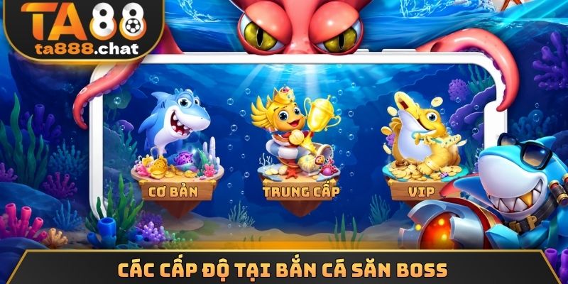 Các cấp độ tại bắn cá săn boss 